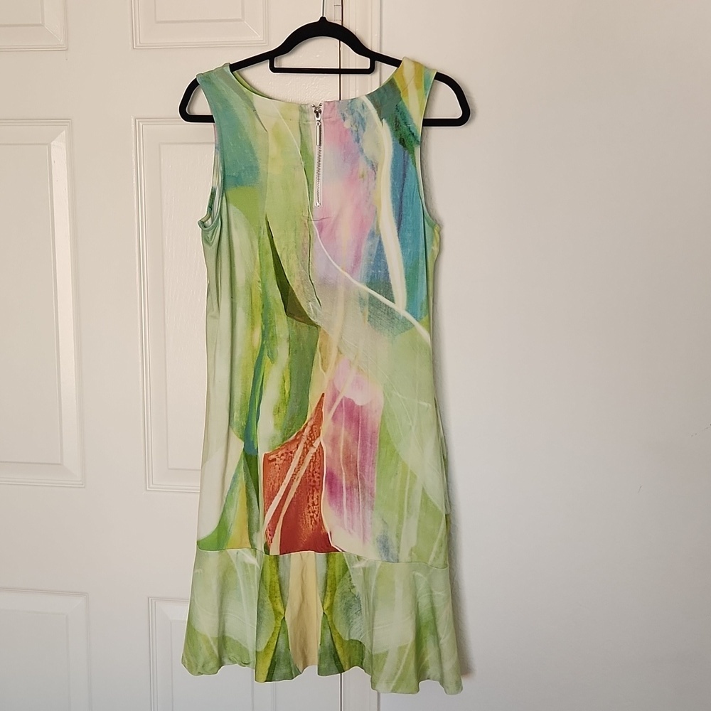 Claire Desjardins Floral Sleeveless Dress Sz Large - Picture 8 of 10